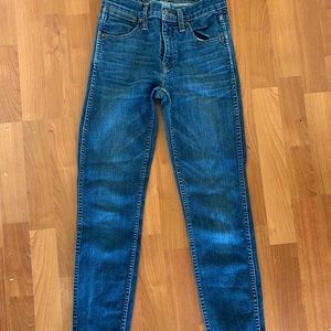Madewell 9” High Riser Skinny Skinny Crop Jeans 24